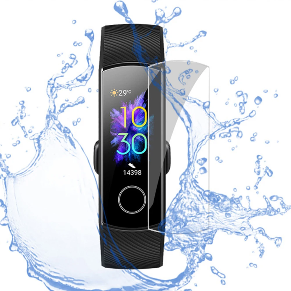 3 шт ТПУ Взрывозащищенная HD мягкая полная защитная пленка для huawei Honor Band 5