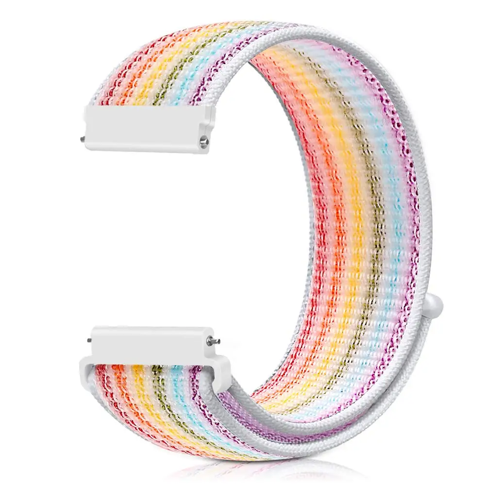 20 мм нейлоновая петля тканый ремешок для Xiaomi Huami Amazfit Bip BIT Lite Молодежные умные часы носимые наручные браслет Amazfit ремешок для часов