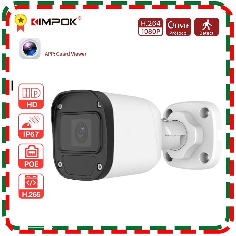 

UNV OEM H.265 4MP PoE Mini Fixed Bullet Network Camera 4mm Lens Infrared NightVision Waterproof Outdoor Indoor Home Surveillance