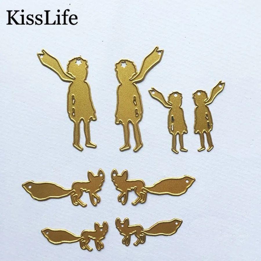 1 упаковка красивая принцесса милые лисички металлические резные штампы Kscraft