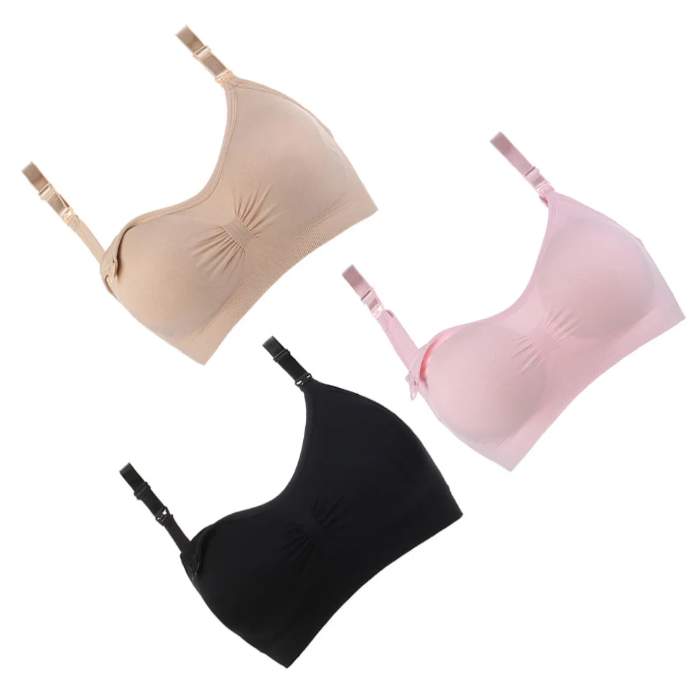 

3pcs Pregnant Woman Breastfeeding Adjustable Nursing Wire-free Underwear )
