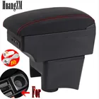 Для Volkswagen Polo Mk5 6R Vento 2010-2018 двухслойный подлокотник Подлокотник для центральной консоли лоток для хранения 2012 2013 2014