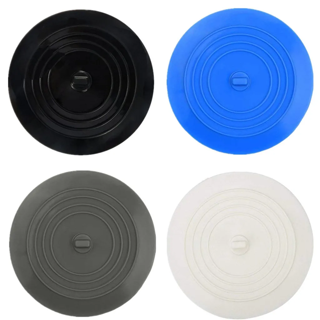 Пробка для ванной силиконовая Ванна сливная пробка раковины волос плоская