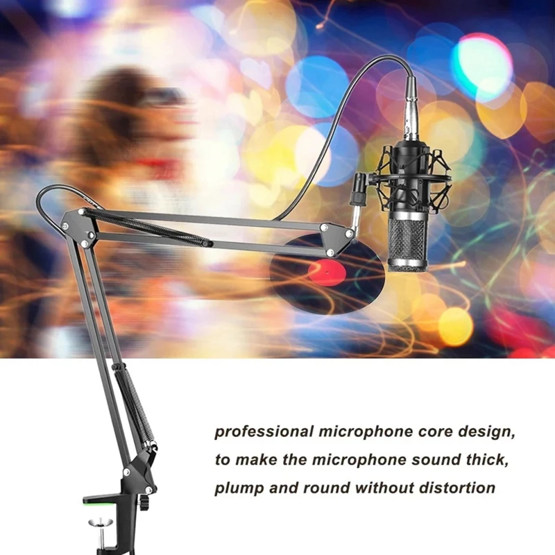 

BM800 профессиональная Подвеска для микрофона, комплект для прямого вещания, конденсаторный микрофон