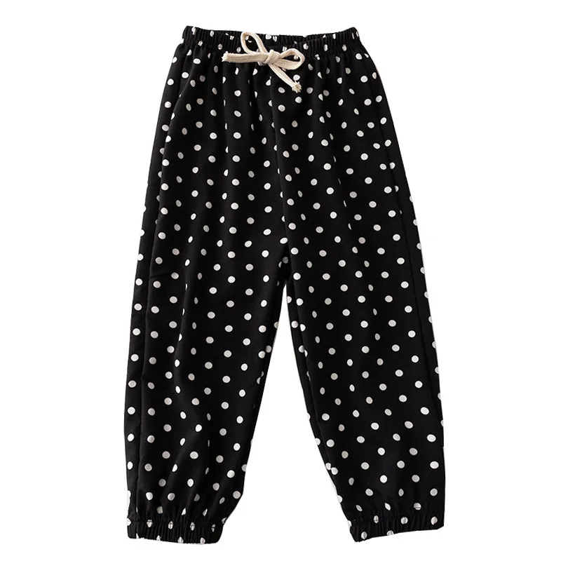 Polyester Children's Anti-mosquito Pants Bloomers Thin Polka Dot Baby Pants Girls and Girls Summer Baby 3-10Years images - 6