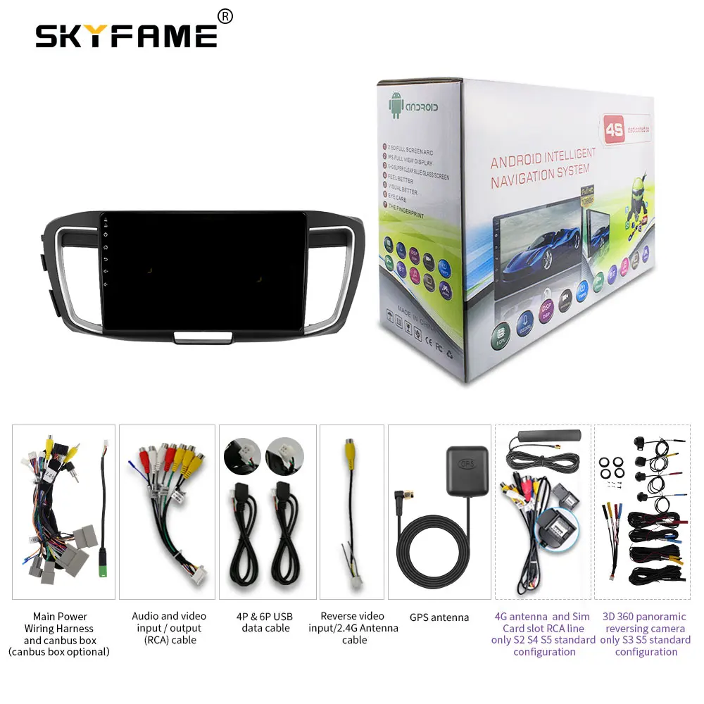 SKYFAME Android Автомобильная Навигация Радио мультимедийный плеер GPS для Honda Accord 9 9TH