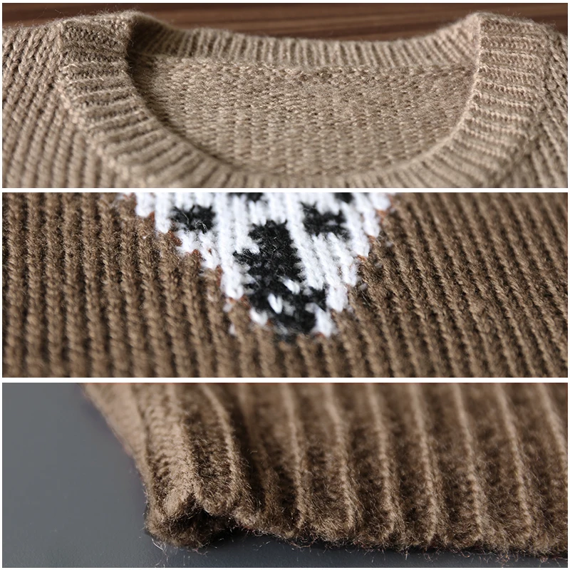 

2020 Autumn Winter Mohair Leopard Sweater Women Pullover Plus Size Womens Sweaters High Quality Knitted Oversized Sweater Jumper