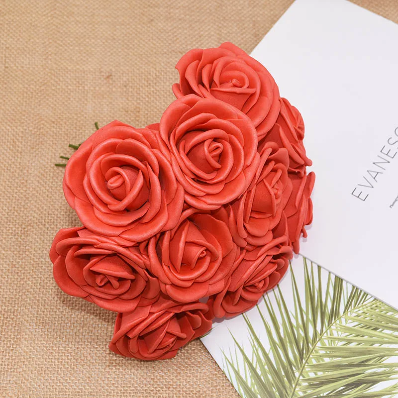 5/10 шт. 8 см Искусственный Пена роза искусственный цветок букет невесты
