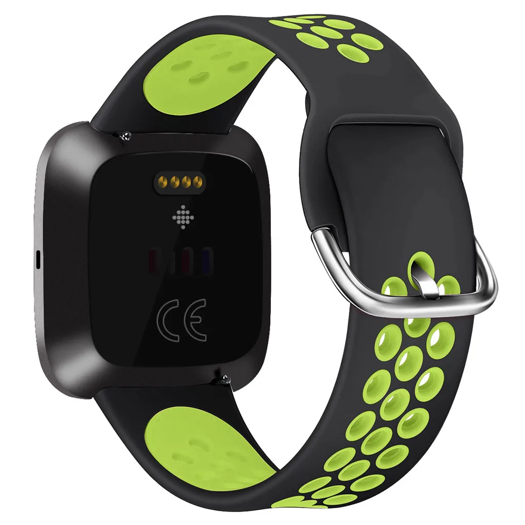Ремешок силиконовый для смарт часов Fitbit Versa 2 сменный спортивный браслет с