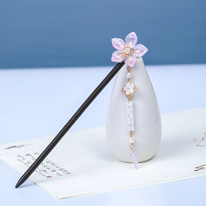 Заколки для волос с жемчугом и цветами деревянные невесты | Украшения аксессуары