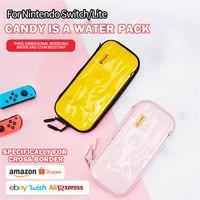 new portable bumpy switch lite storage bag fashion messenger pink nintendo switch lite carrying case protection accessories