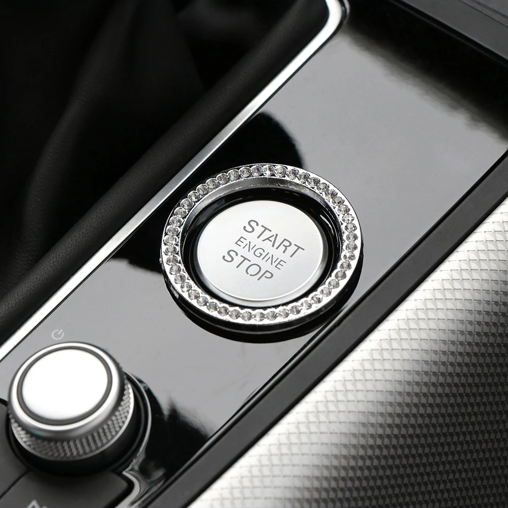 Автомобильный интерьер один ключ двигатель старт стоп кнопка Зажигания
