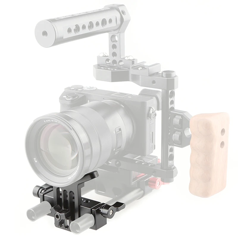 Объектив Поддержка 15 мм стержень зажимной рельс блок для DSLR Rig штанга опорная
