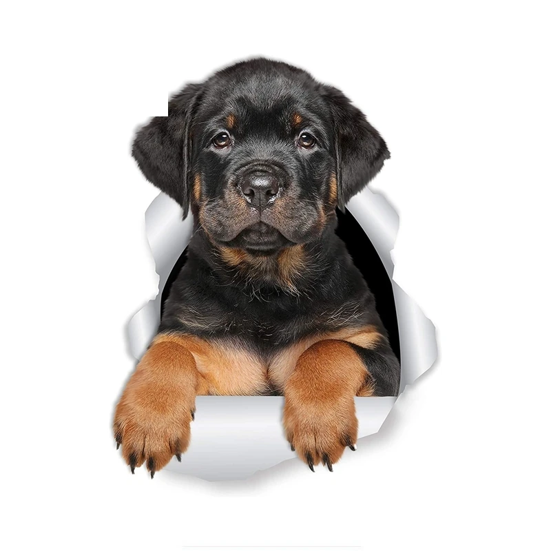 

3D Rottweiler Puppy Dog for Laptop Luggage Refrigerator Door Toy Car Sticker Decal High Quality KK Vinyl Decals Waterpro of PVC