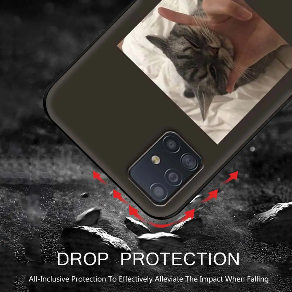 

Phone Case for Samsung Galaxy A51 A71 A70 A50 A40 A20s A30 A10s A20e A10 A02s A01 Silicon Back Cover cute puppy Cat