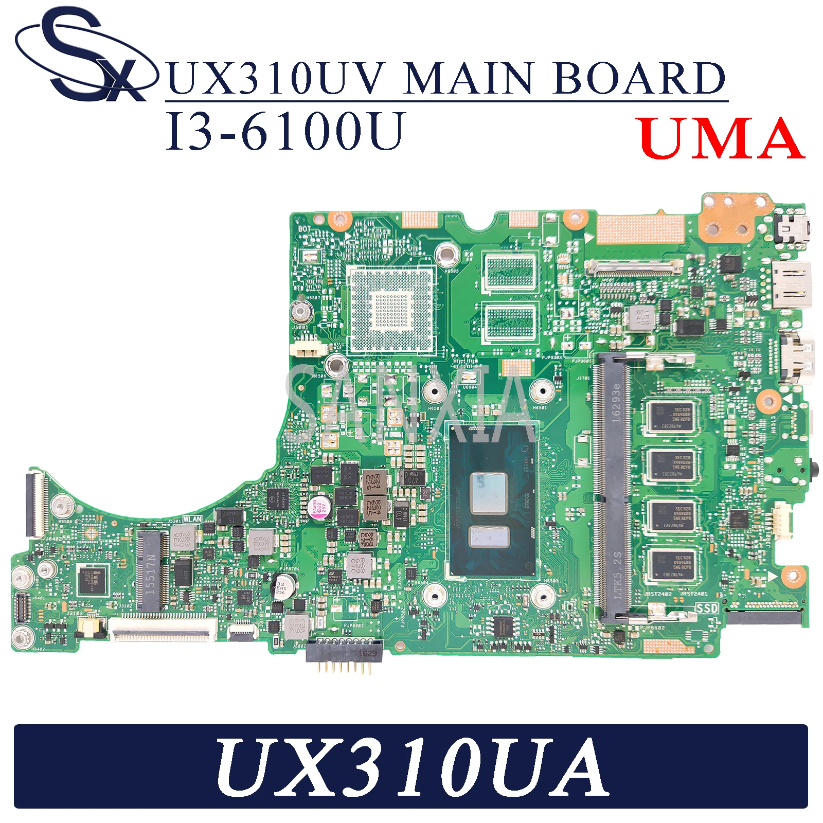 KEFU UX310UV материнская плата для ноутбука ASUS UX310UA (13 дюймов) UX310UAK UX310U оригинальная