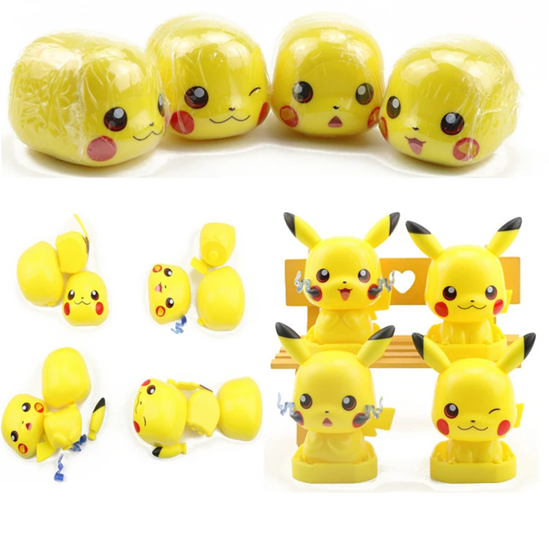 4 шт./лот аниме Poke Monster покебол PIKACHU XY Pokebolas фигурка коллекция моделей Игрушек