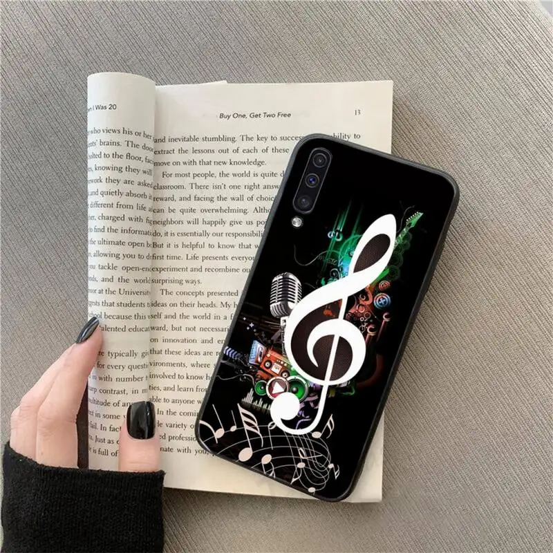 

Musical Notes Violin Classical Music Phone Case For Samsung galaxy S 9 10 20 A 10 21 30 31 40 50 51 71 s note 20 j 4 2018 plus