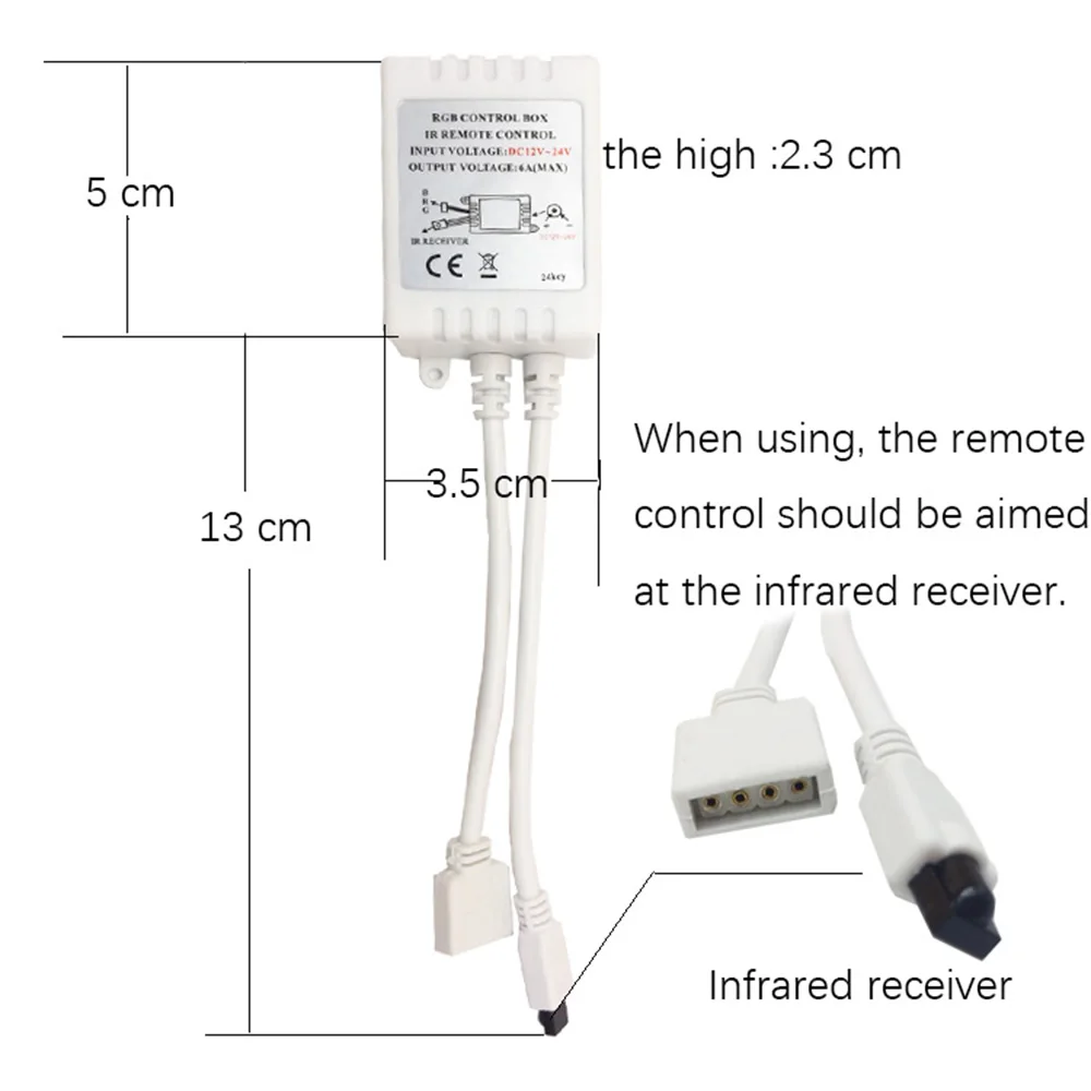 Светодиодный контроллер с 24 клавишами светодиодный ИК RGB светодиодные лампы