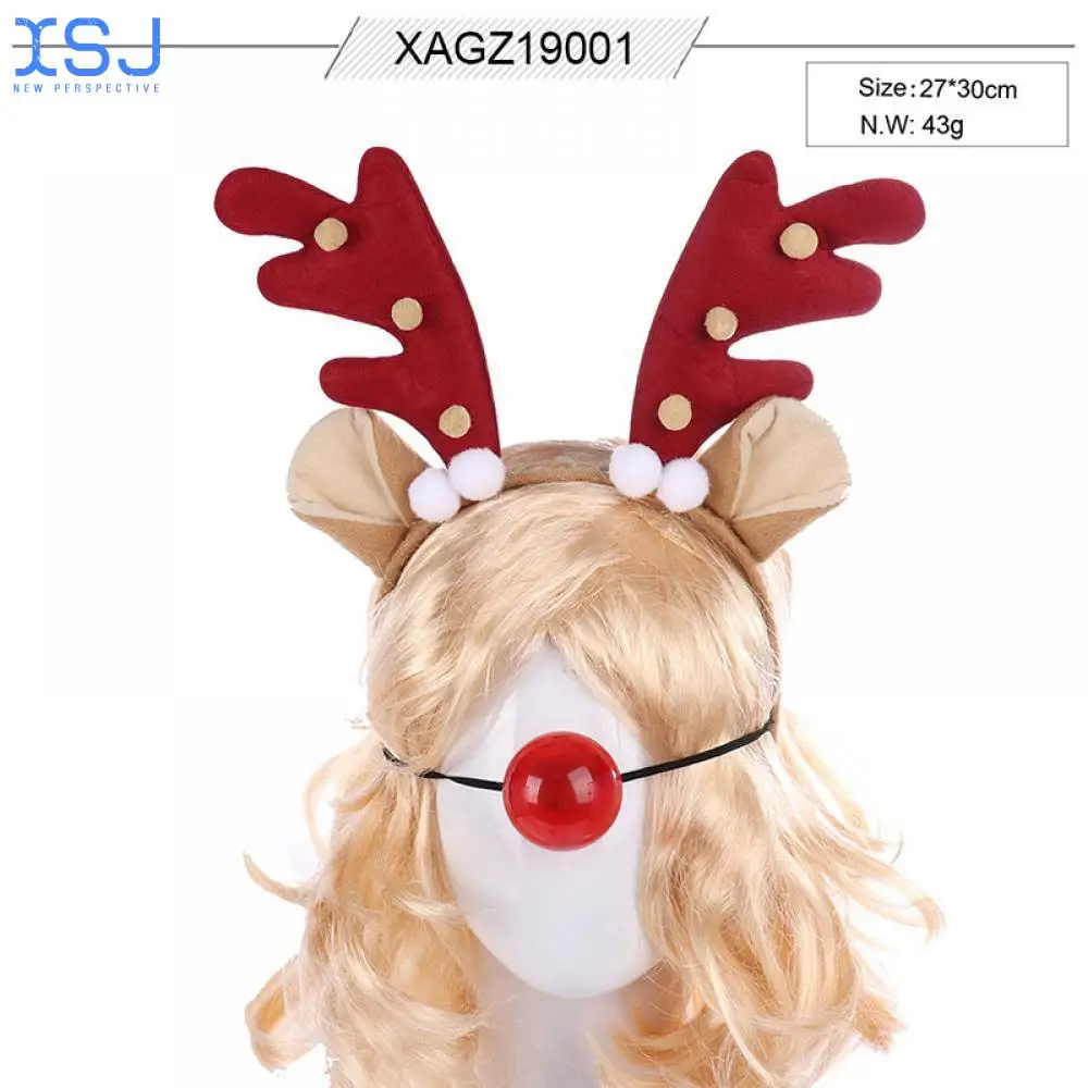 

Christmas Deer Horn Headband Lovely Adult Party Decorations Christmas Cartoon Cloth Headband