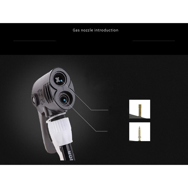 

New Bicycle Landing High Pressure Mountain Road Bike Pump Household Mountain Bike With Barometer Portable Universal Pump