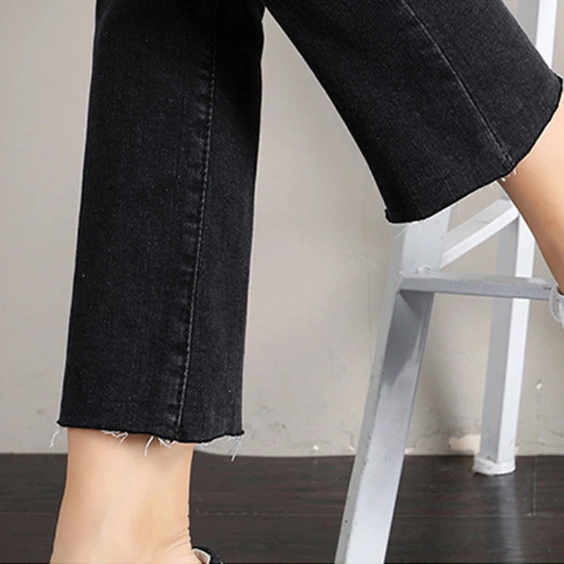 Обтягивающие брюки до щиколотки джинсы для беременных Одежда 4 цвета 0260|Джинсы| |