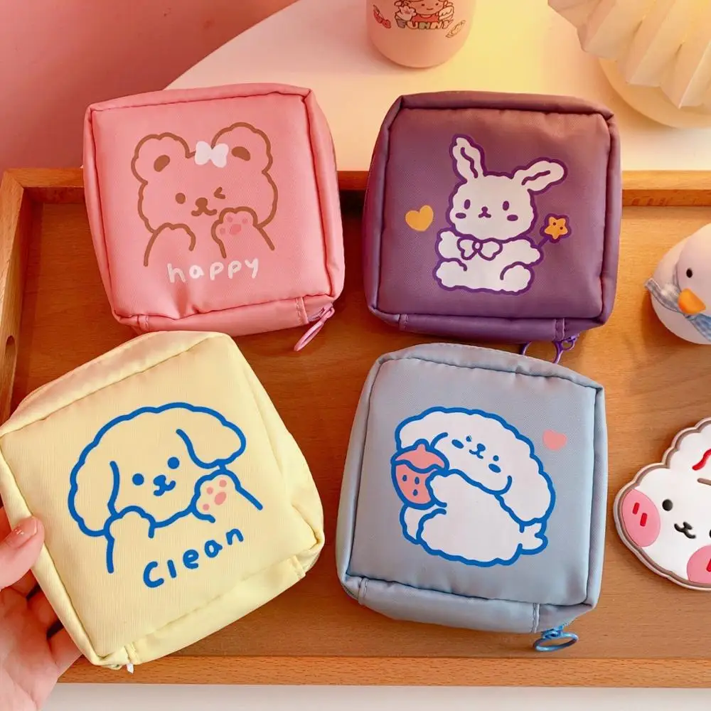 Bentoy Milkjoy Women Sanitary Napkin Bag Girls Korea Coin Purse Card Case Clear Tampon Japan Storage Holder Waterproof Make up | Багаж и