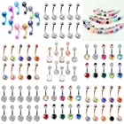 10 шт.компл. медицинские стальные Стразы сексуальный пирсинг пупка Ombligo Пирсинг живота женские кольца пупка