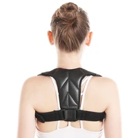 leather back support belt spine posture corrector brace humpback shoulder belt back posture correction men women pain relief