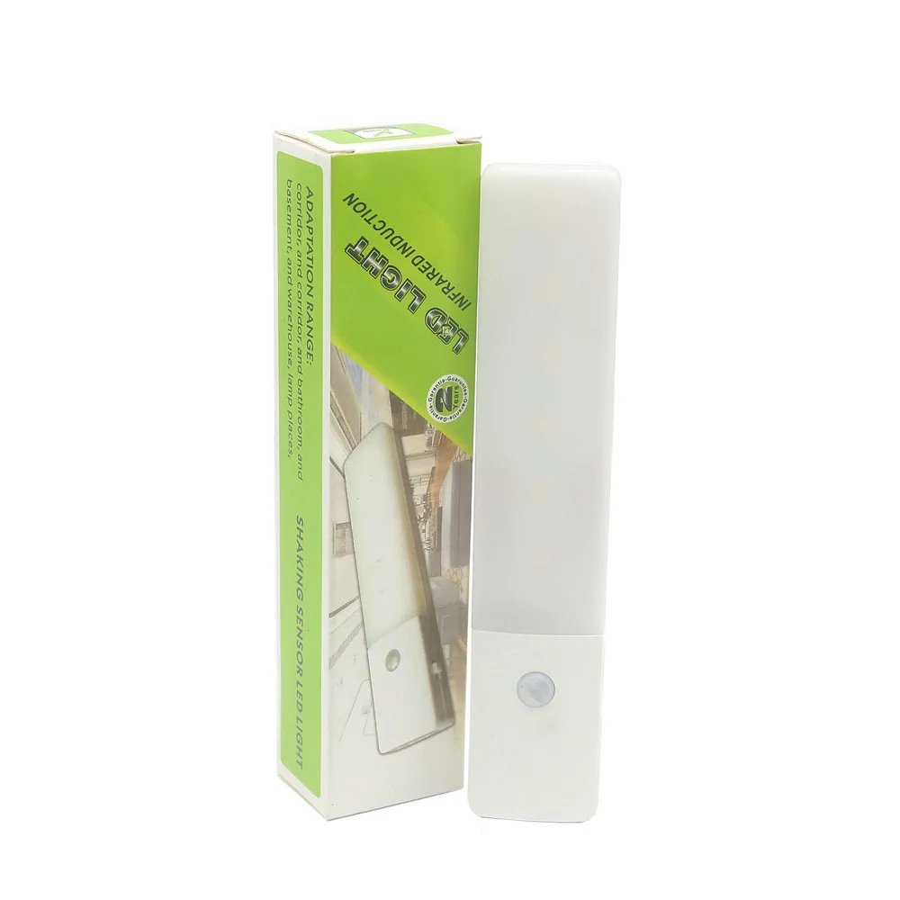 СВЕТОДИОДНАЯ беспроводная лампа с датчиком движения 6 светодиодов | Лампы и