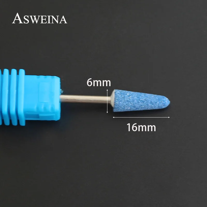 Синие керамические сверла для ногтей ASWEINA роторные корундовые аппарат маникюра