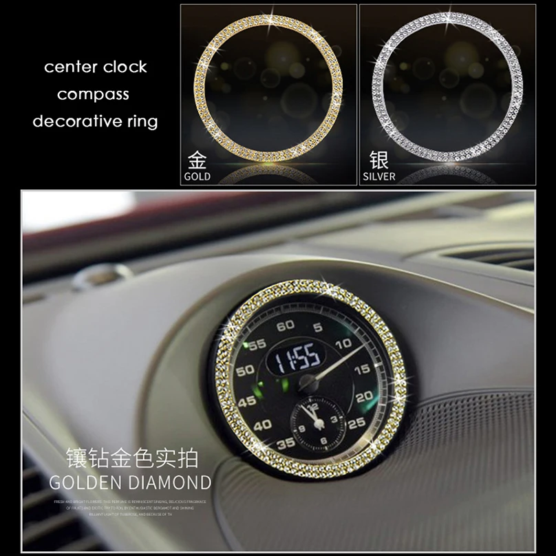 Золотая наклейка для украшения интерьера автомобиля с бриллиантами Porsche Macan Cayenne