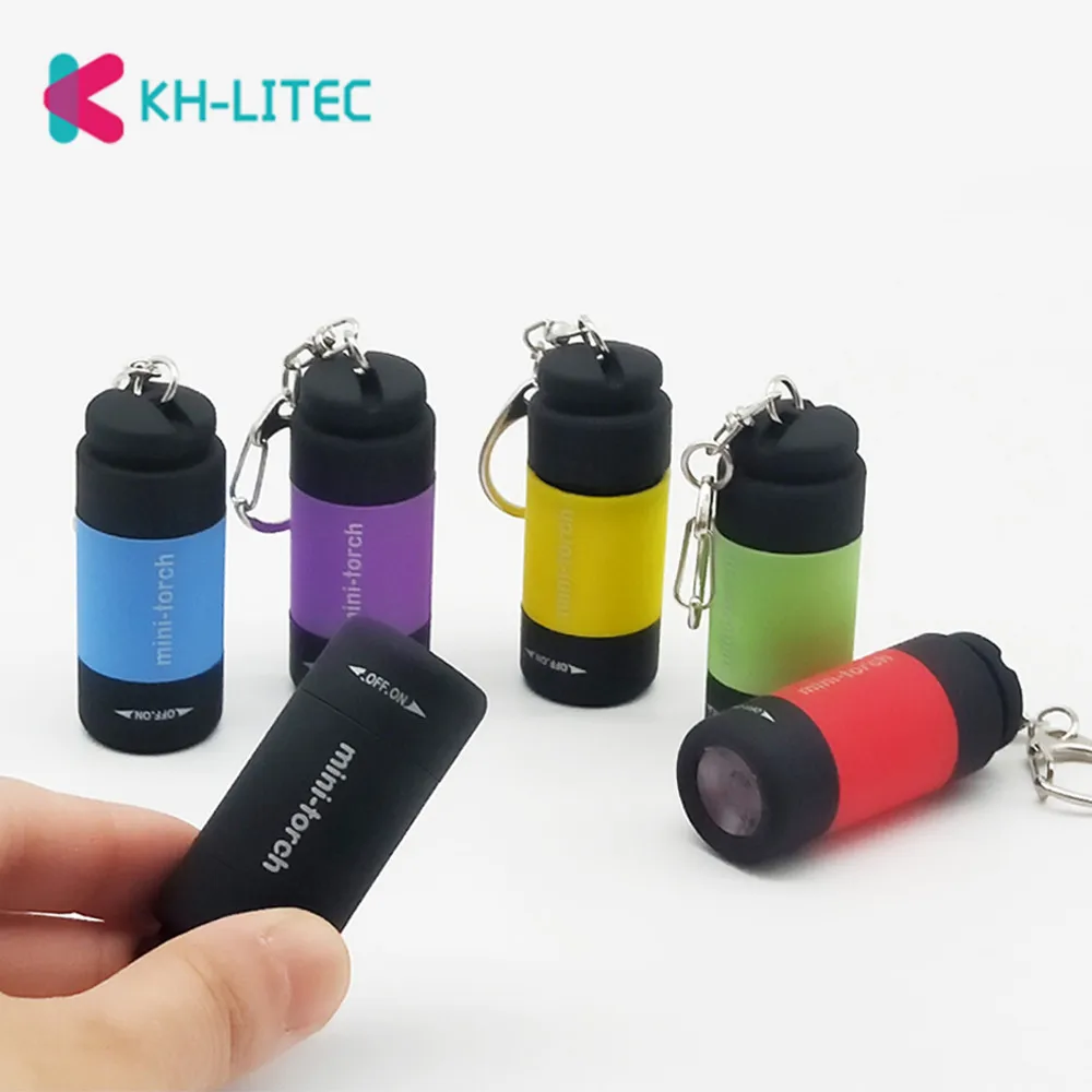 Светодиодный мини фонарик KHLITEC 0 3 Вт 25 лм светодиодный ффонарь с USB зарядкой