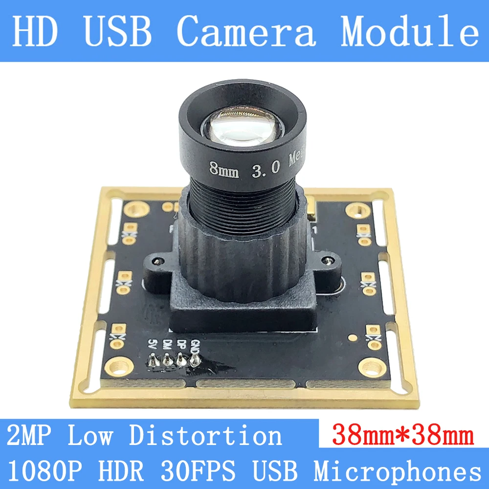

2MP WDR HDR Surveillance Webcam OTG UVC 30FPS USB Camera Module Full HD 1080P Linux Android Support Audio