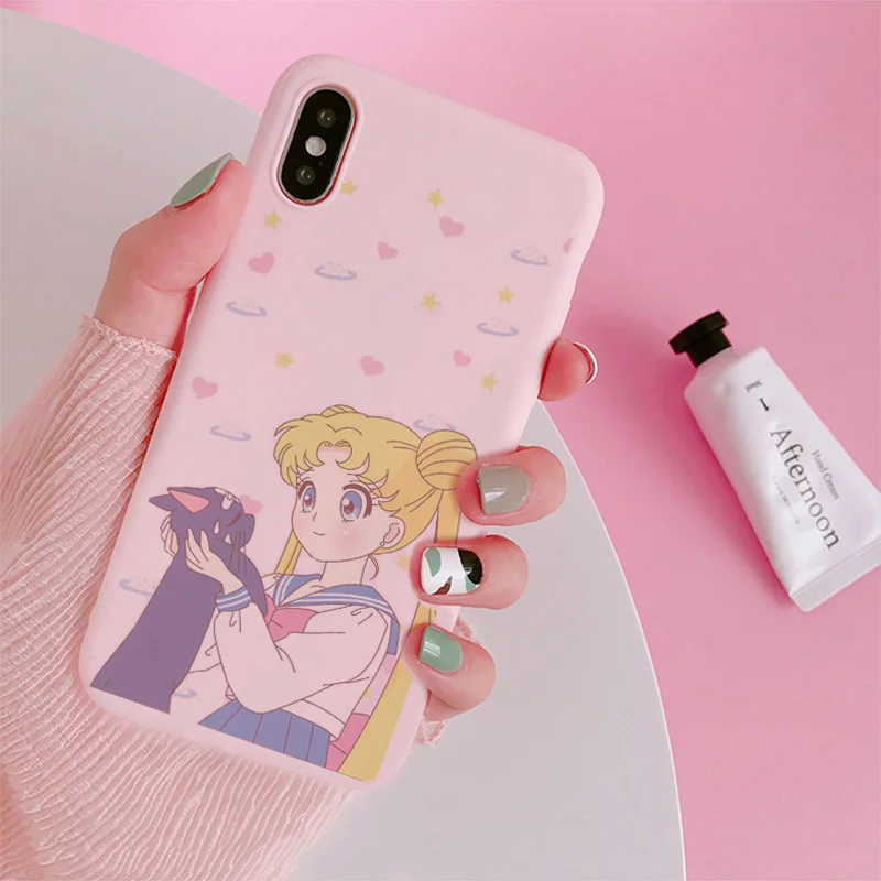 style6 Милый чехол для телефона Sailor Moon для huawei P20 lite mate 20 Pro smart P30 mate 30 для Honor 8x 7a y9 Nova 3 4 5 мягкий чехол для девочек - Цвет: style6