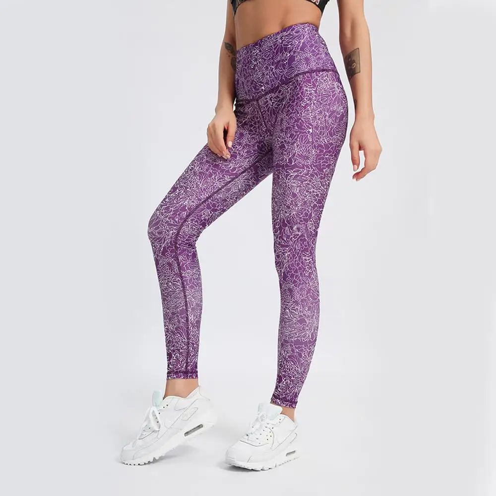 Сексуальные Бесшовные Леггинсы женские штаны пуш ап для йоги с высокой талией