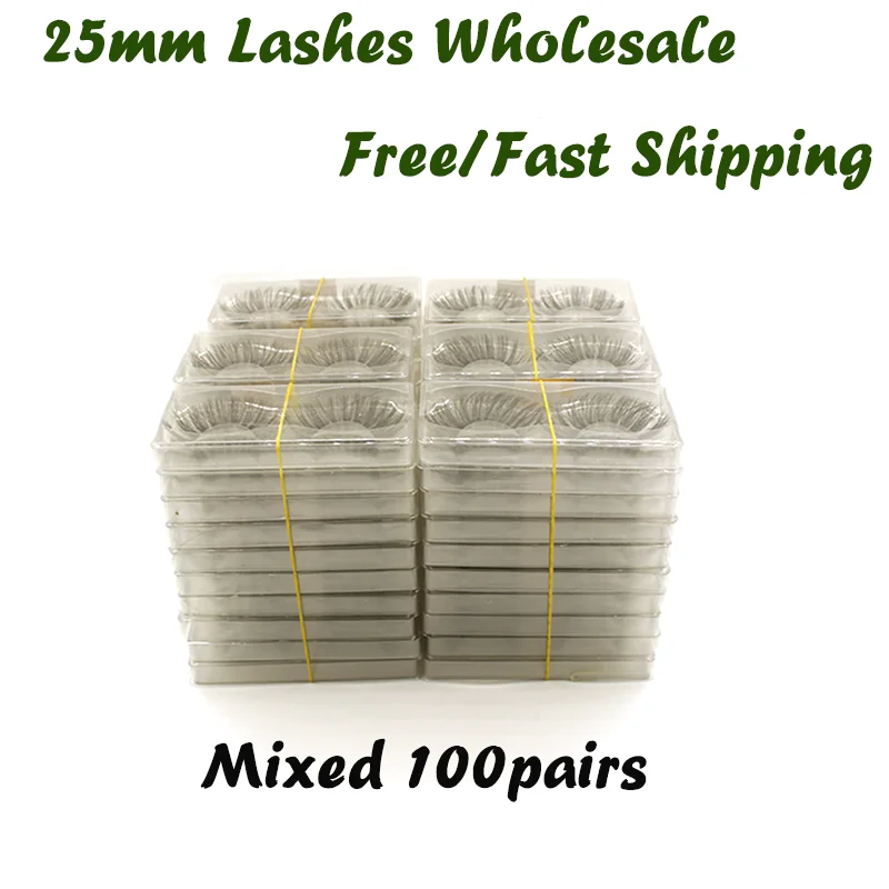 25 мм Ложные ресницы серо-коричневого цвета 10/20 Вт 30 50/100 пар/партия оптовая продажа
