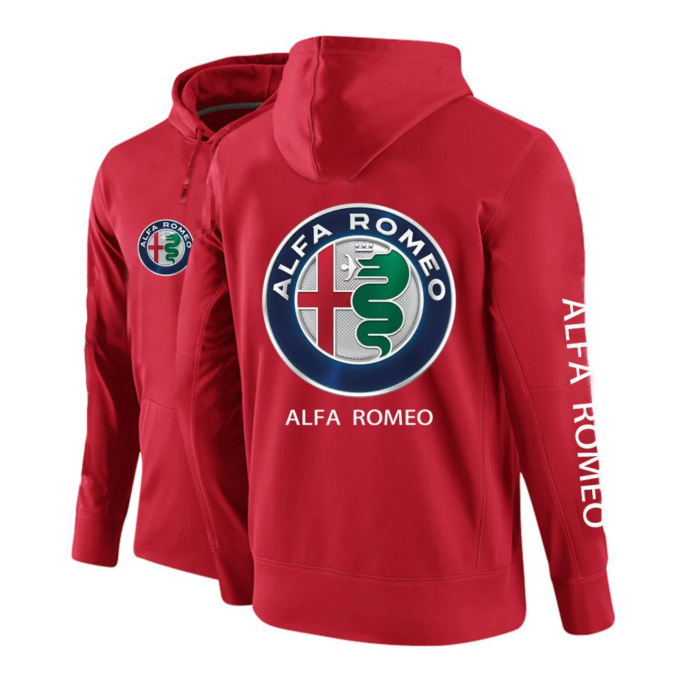 

2021 Autumn Male Alfa Car Logo Romeo Custom Hoodies Print Comfortable Pullover Fleece Long Sleeve Man's Harajuku Punk Sweatshirt