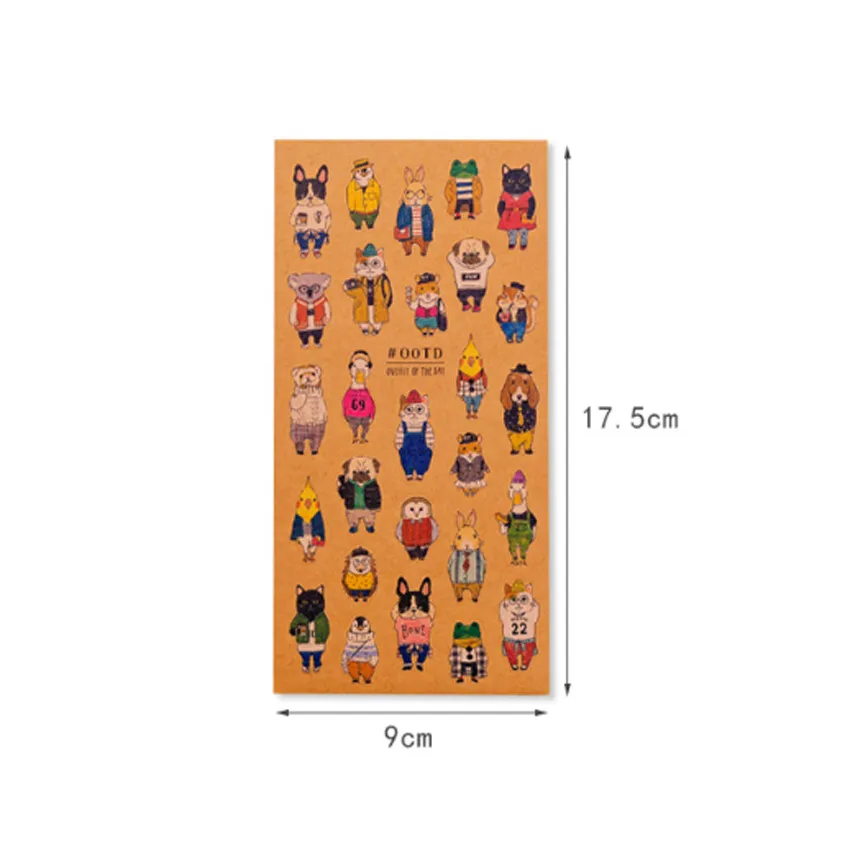 1pack/lot Japanese Style Cartoon Kawaii Cats Adhesive Decorative Paper Stickers Mobile Phone Children Dairy | Дом и сад