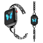 Ремешок металлический для Apple Watch Band 40 мм 35 мм 44 мм 42 мм 3841, женский браслет для Iwatch Series 6 SE 5 7, ювелирные аксессуары для часов