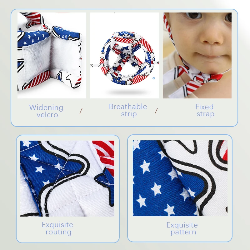 

Toddler Infant Safety Helmet Baby Hat Helmets Learn to Walk Hat Baby Protective Play Helmet Soft Comfortable Harnesses Cap