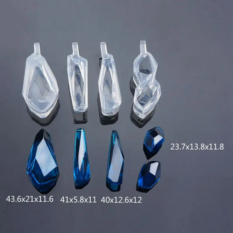 4 предмета в комплекте различные формы кабошон силиконовая Серьга ожерелье кулон