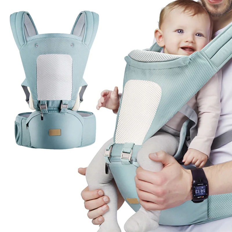 

Ergonomic Baby Carrier Infant Kid Baby Hipseat Sling Front Facing Kangaroo Baby Wrap Carrier for Baby Travel 0-36 Months