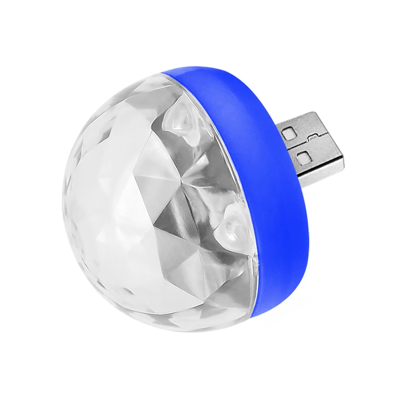 Мини USB светодиодное оборудование для дискотек Вечерние огни портативный хрустальный магический шар красочный эффект сценическая лампа для дома вечерние караоке Декор