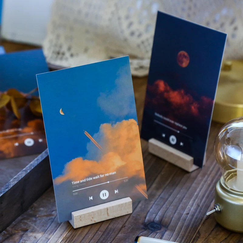 

30 шт/Ван Гог звёздное небо Лунная открытка красивый пейзаж стиль Креатив приветствие подарок открытка