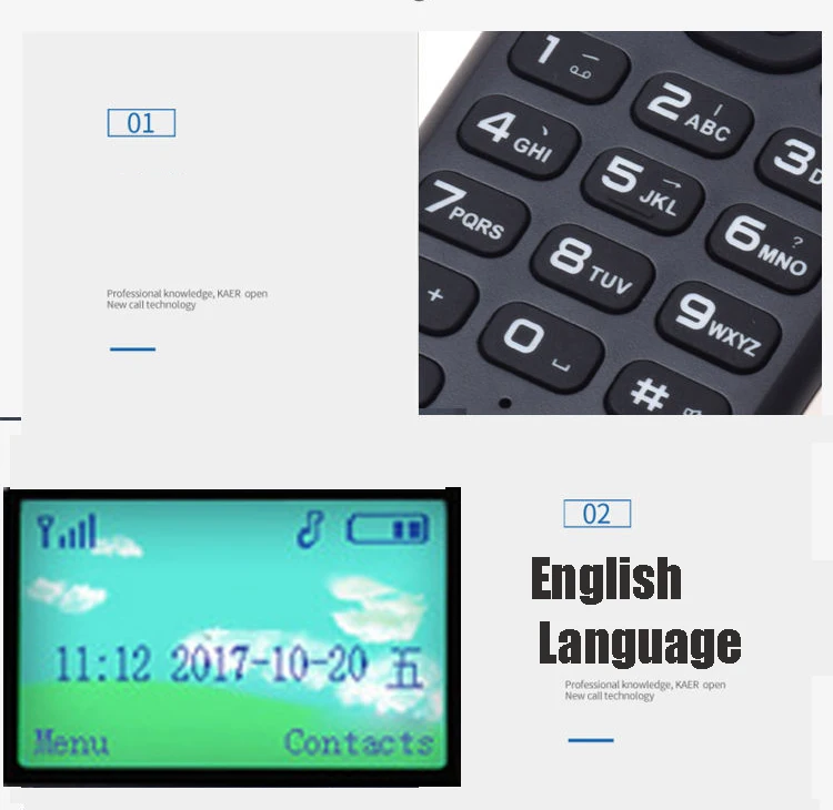 GSM 2G 3G 4G беспроводной телефон Поддержка SIM карты беспроводные телефоны с SMS