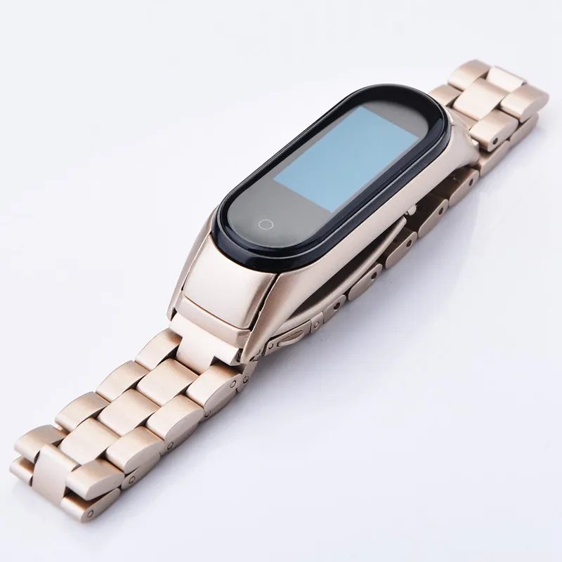 Ремешок из нержавеющей стали для xiaomi mi band 3 4, металлический ремешок для часов, умный Браслет mi band 3, сменные ремешки для часов mi 3
