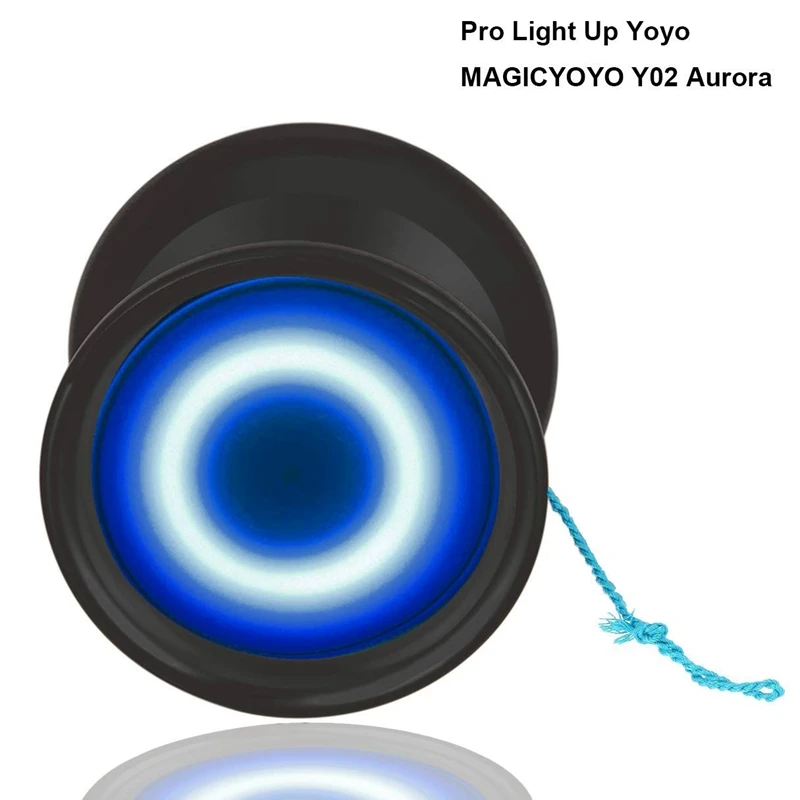 Magic yoyo Y02 Aurora светильник Профессиональный безотзывный Yoyo с Led s перчаткой кобура 5