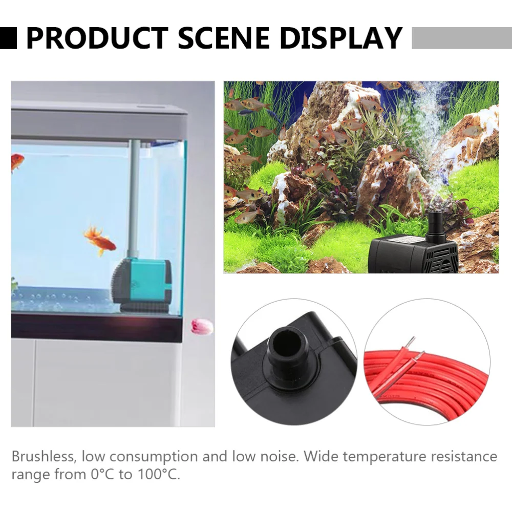 

Fountain Aquarium Mini DC 12V Brushless Water Pump Pond Submersible Water Pump