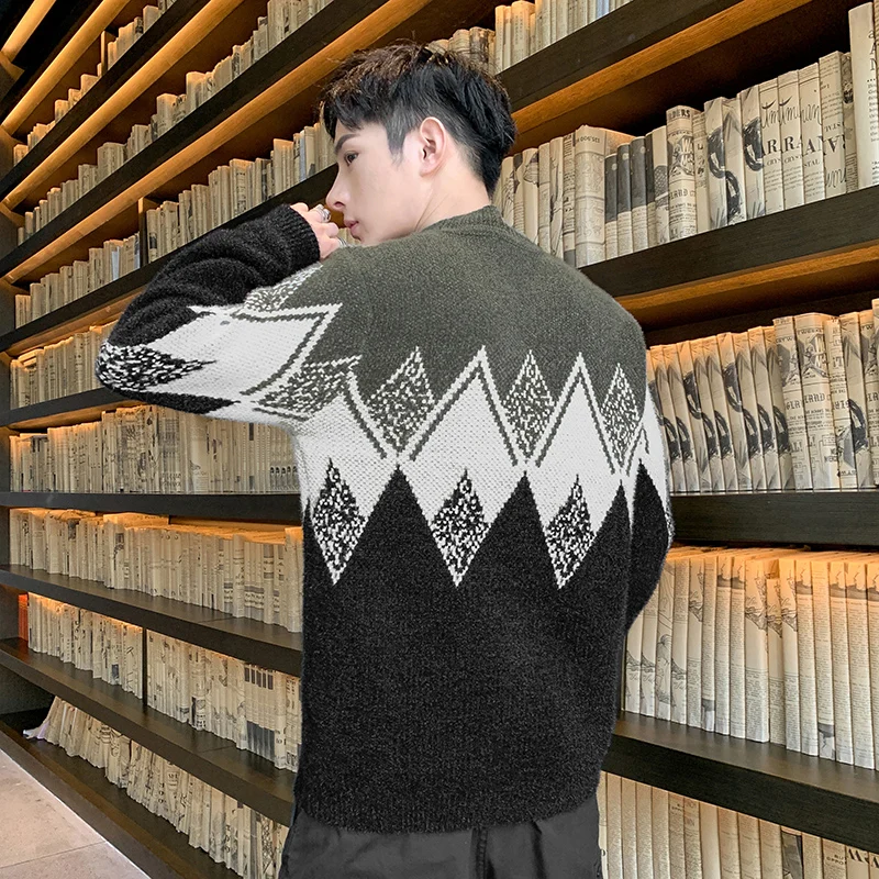 

Thick Cashmere Round neck Sweater Men Tops Winter Male Pullovers Sweaters Comfortable Mens Christmas Jumper Soft Warm Pull Homme